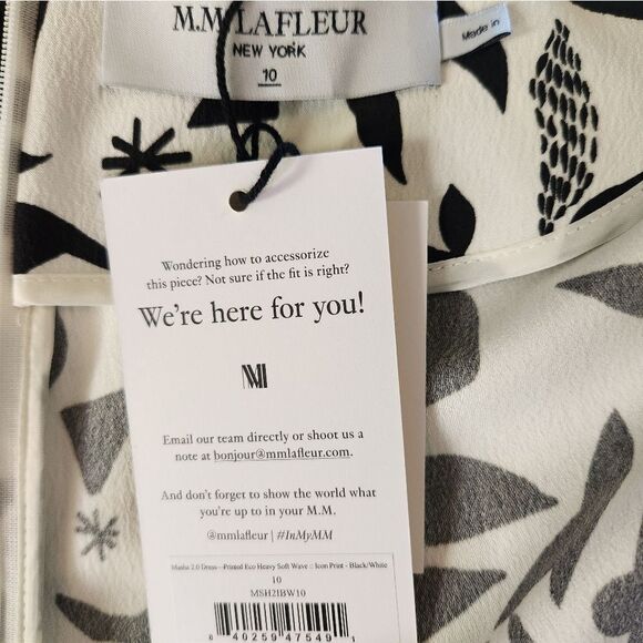 M.M. Lafleur Masha 2.0 Icon Print Midi Dress Size 10 NWT - Picture 8 of 9